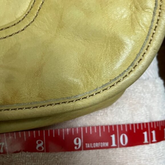 Nice Gently Used Frye Banana colored Handbag and matching wallet - Picture 6 of 15